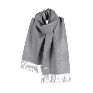 Szary szal z alpaki classic gray 100% baby alpaca