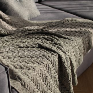 Koc z wełny baby alpaca i bawełny PIMA